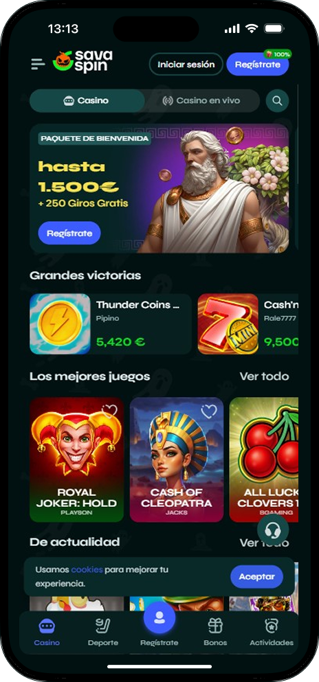 Página web de Savaspin